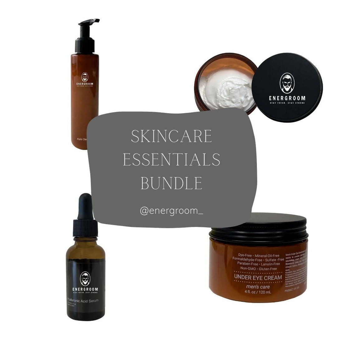 Skincare Essentials Bundle for Men – Cleanse, Hydrate, and Revitalize - ENERGROOM