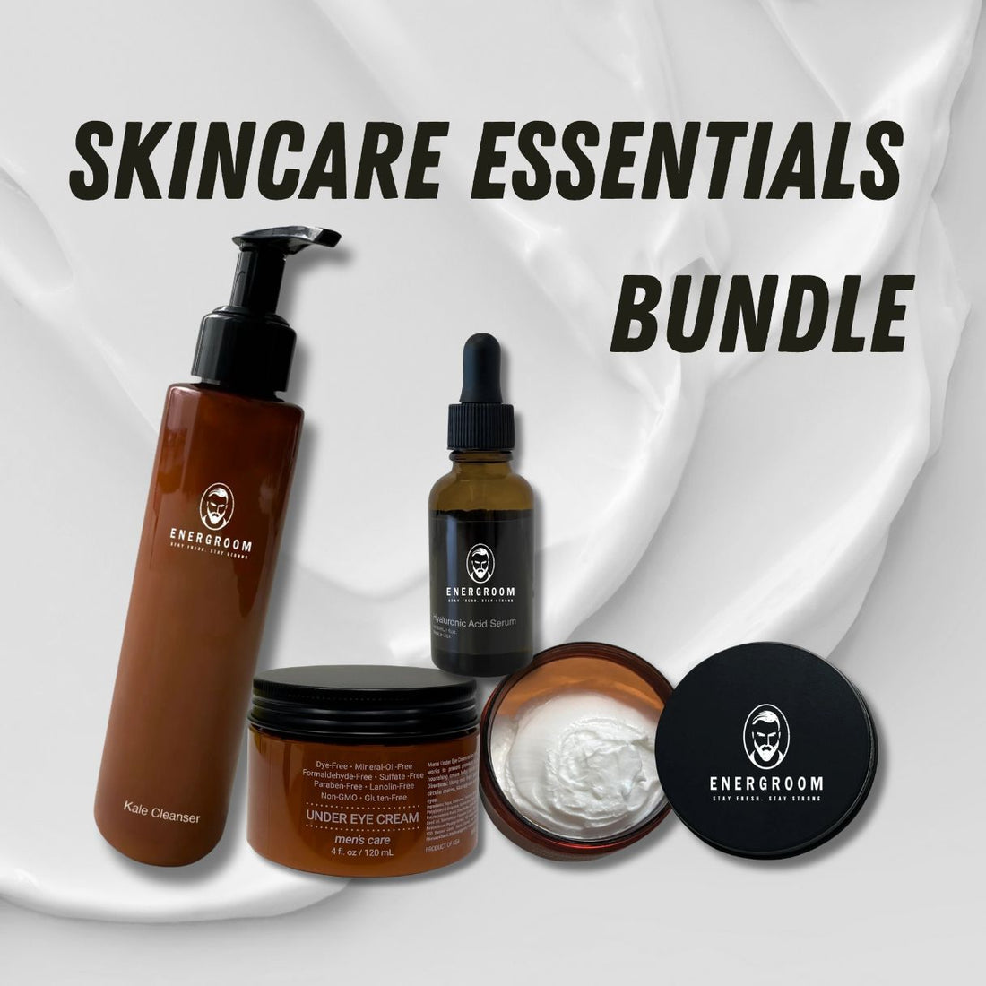 Skincare Essentials Bundle for Men – Cleanse, Hydrate, and Revitalize - ENERGROOM